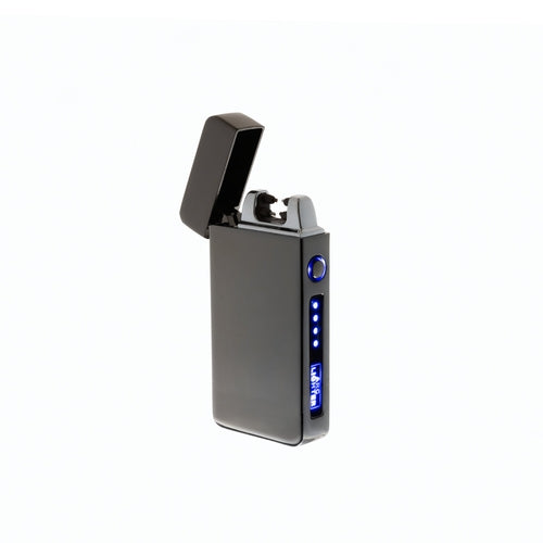USB Rechargeable Flameless Arc Lighter - Sleek Black
