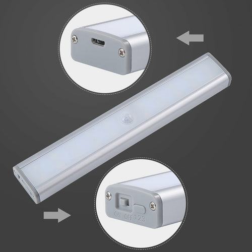 20 Motion LED Lights Rechargeable Battery