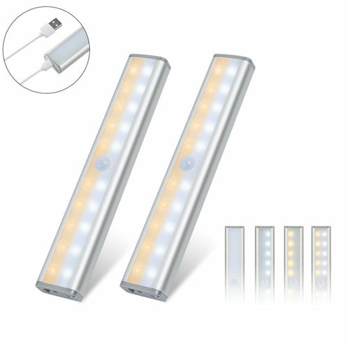 20 Motion LED Lights Rechargeable Battery
