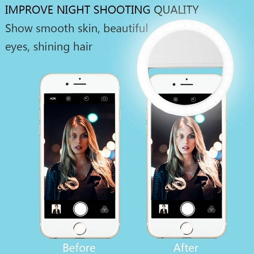 Portable Selfie Ring Light - Clip On for Iphone